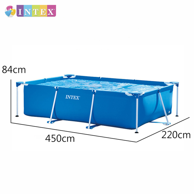 Прямоугольный каркасный бассейн Intex 28273 NP. Размером 450x220x84см, объём 7127л, от 6 лет - изображение 3