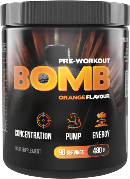 Передтренувальний комплекс 7Nutrition Bomb 480 г Апельсин (5904067876620) - зображення 1