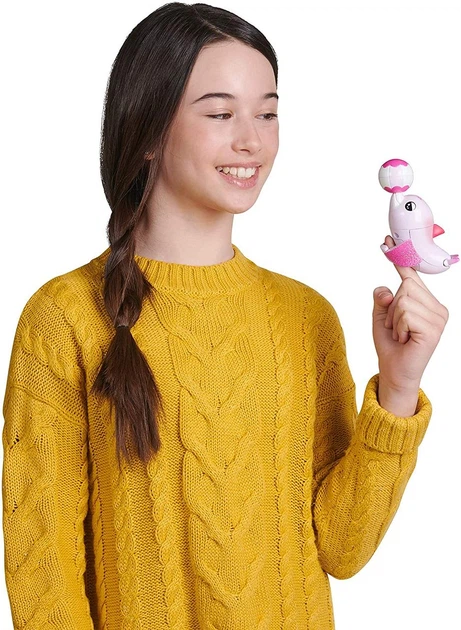 Інтерактивна дельфін WowWee Fingerlings Baby Light-Up Dolphin - Jules Джулес (3666) (B07NDVK9DM) - изображение 5