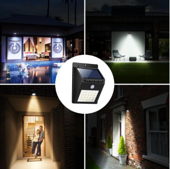 Светильник на солнечной батарее 20 LED наружного освещения Solar Motion с датчиком движения - изображение 3