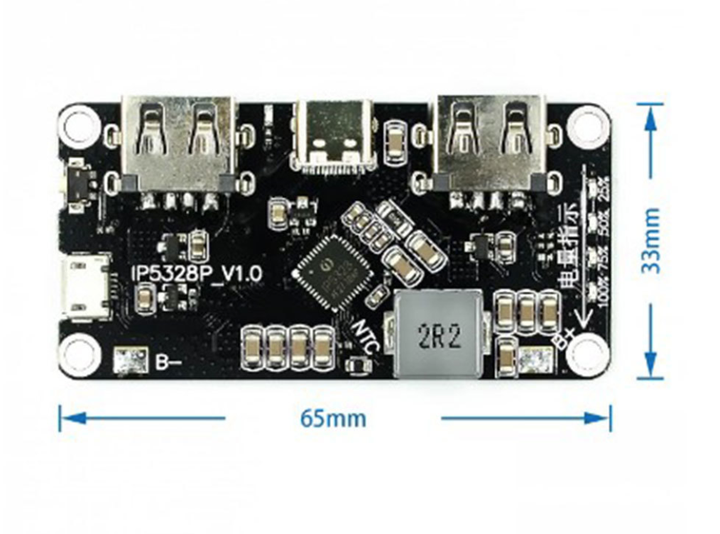 Плата павербанка QC Быстрая зарядка USB type C 5,9,12V Модуль Li-ion Baseus - изображение 4
