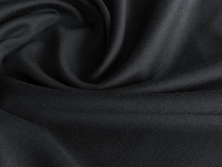 Ткань Трикотаж джерси Италия, черный, пог. м. (н10, 2304052C, цв1) - Фото 3 Ткань Трикотаж джерси Италия, черный, пог. м. (н10, 2304052C, цв1) - изображение 3