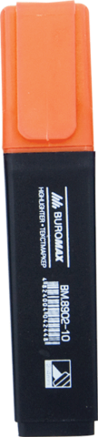 Маркер текстовий Buromax JOBMAX 2-4 мм водна основа помаранчевий (BM.8902-11) - Фото 1 Маркер текстовий Buromax JOBMAX 2-4 мм водна основа помаранчевий (BM.8902-11) - изображение 1