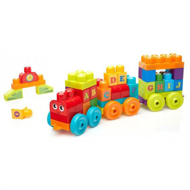 Klocki konstrukcyjne Mega Bloks Fisher-Price Pociąg edukacyjny ABC (DXH35) - obraz 4