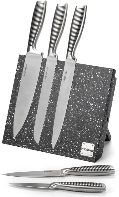 Набор ножей Hölmer Stone 6 предметов (KS-66225-MSSSS Stone) - изображение 2