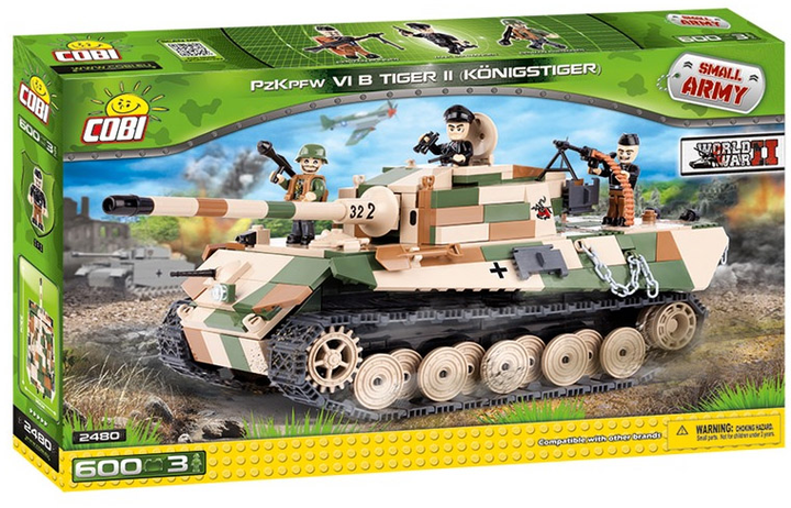 Klocki konstrukcyjne Cobi Czołg Tiger II VI (COBI-2480) (5902251024802) - obraz 1