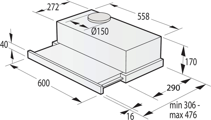 Okap kuchenny Gorenje TH60E3B - obraz 8