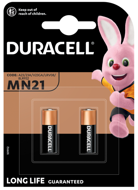 Батарейка Duracell MN21 BLN 01x10 2 шт. (6457878) - Фото 1 Батарейка Duracell MN21 BLN 01x10 2 шт. (6457878) - изображение 1