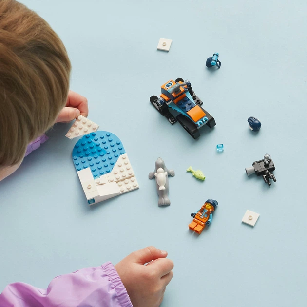 Конструктор LEGO City Арктичний дослідницький снігохід 70 деталей (60376) - зображення 4