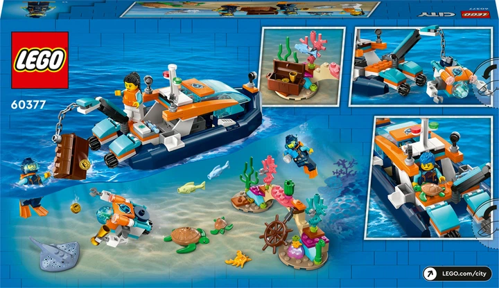 Конструктор LEGO City Дослідницький підводний човен 182 деталі (60377) - зображення 10
