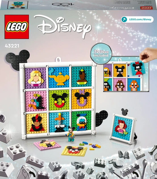 Zestaw klocków LEGO Disney 100 lat kultowych animacji Disneya 1022 elementy (43221) - obraz 10