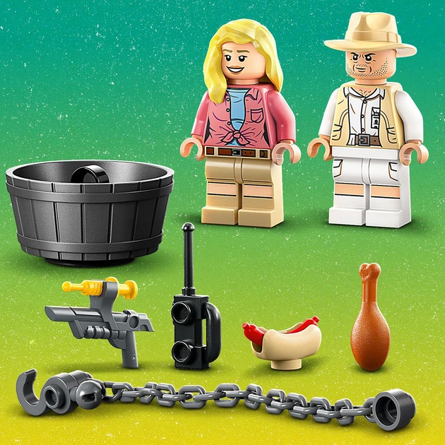 Конструктор LEGO Jurassic World Втеча велоцираптора 137 деталей (76957) - зображення 8