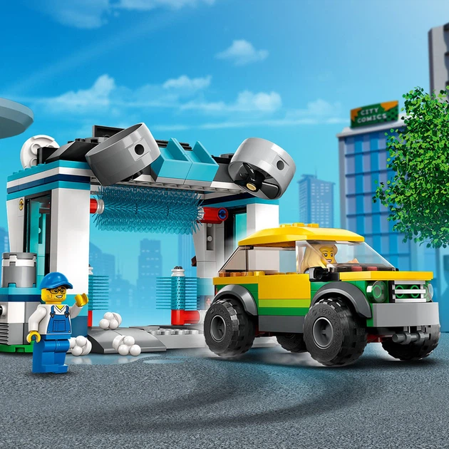 Конструктор LEGO City Автомийка 243 деталі (60362) - зображення 6