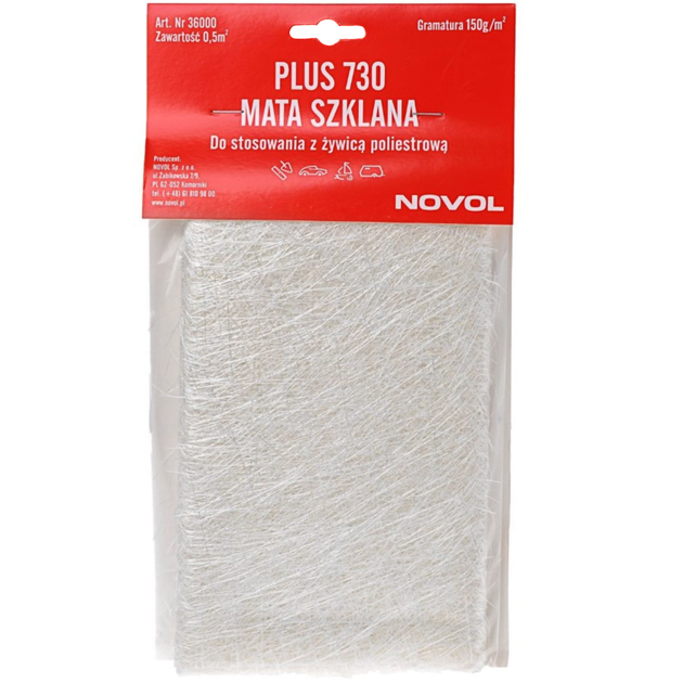 Скломат | Novol Plus 730 150 г/м² | 0,5 м² - Фото 1 Скломат | Novol Plus 730 150 г/м² | 0,5 м² - зображення 1