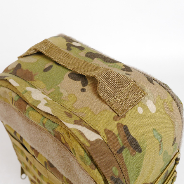 Універсальний тактичний рюкзак 10 літрів, військовий штурмовий рюкзак із щільної тактичної тканини Kiborg Мультикам - зображення 2