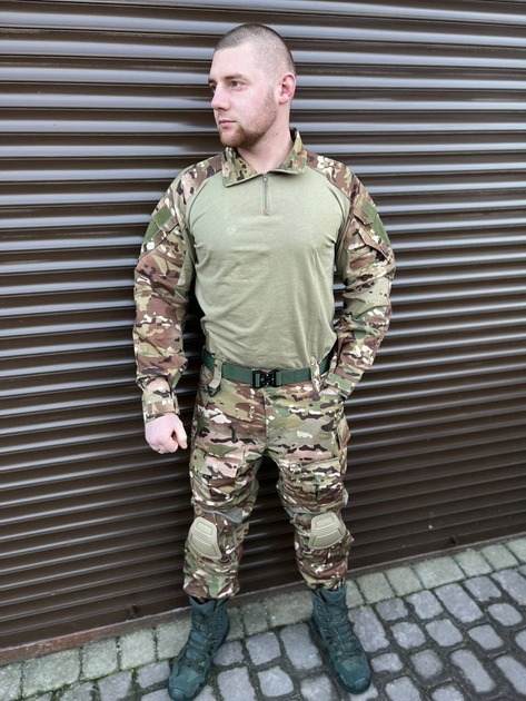 Тактичний військовий костюм Tactical ( Убакс + Штани ), Камуфляж: Мультикам, Розмір: L - зображення 1