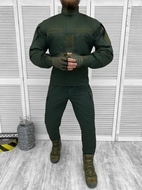 Тактический военный костюм Unit ( Китель + Штаны ), Камуфляж: Олива, Размер: M - изображение 1