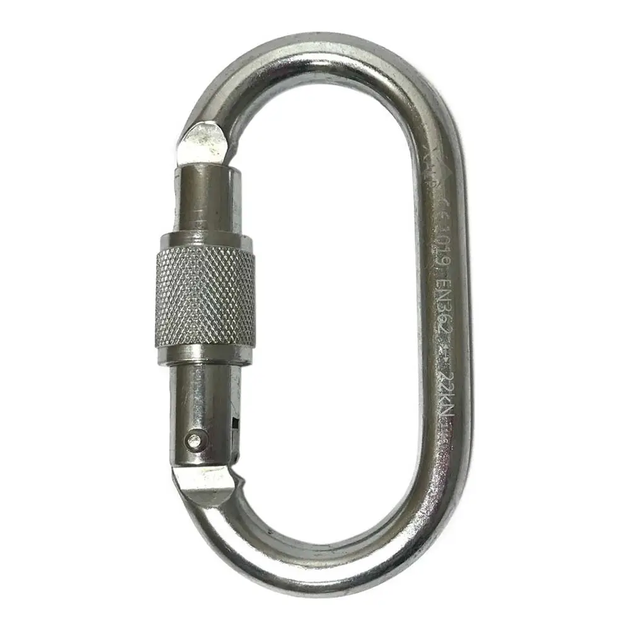 Карабін сталевий X-Alp Oval Steel SG Key Lock (XALP-2442KSG) - зображення 1