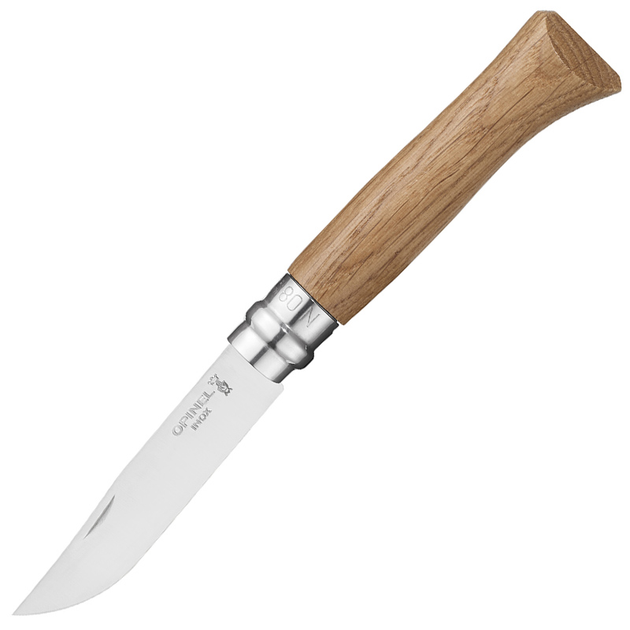 Нож складной Opinel №8 Inox (длина: 190мм, лезвие: 85мм), дуб - изображение 1
