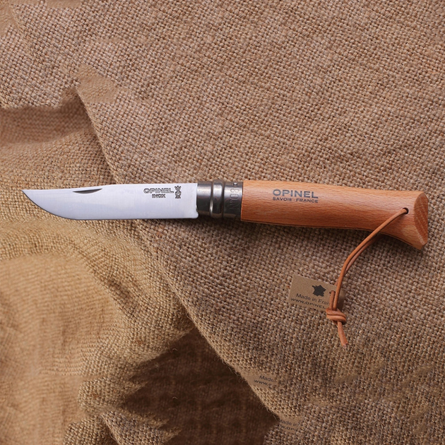 Ніж складаний Opinel №8 Trekking (довжина: 190мм лезо: 85мм) бук - зображення 2