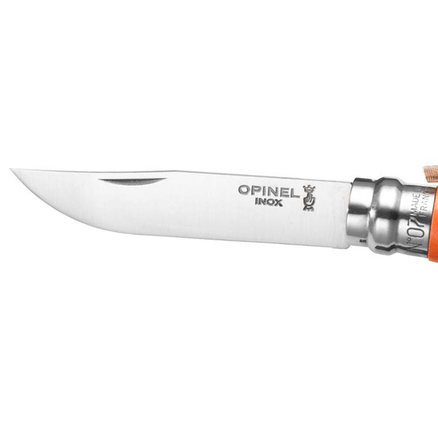 Ніж складаний Opinel №7 Inox Trekking (довжина: 185мм лезо: 80мм) оранжевий - зображення 2