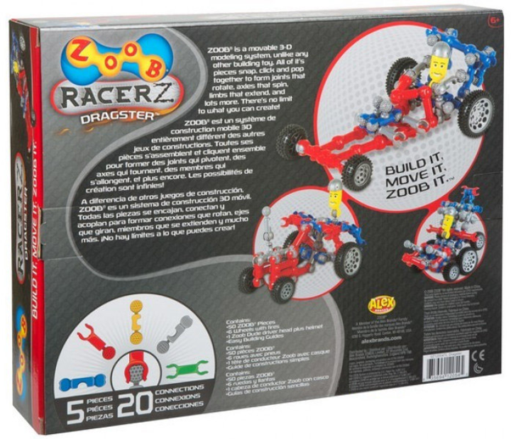 Klocki konstrukcyjne Zoob RacerZ Dragster (0Z12054) - obraz 2