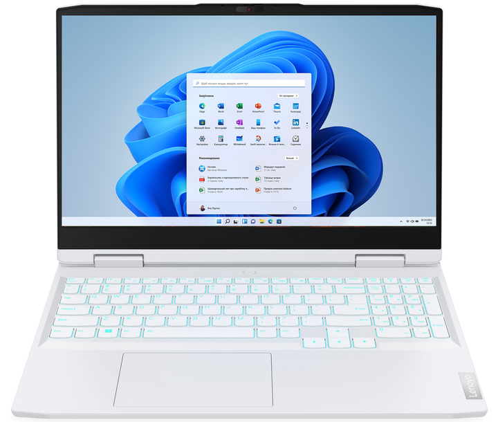 Laptop Lenovo IdeaPad Gaming 3 15ARH7 (82SB00CPPB) Glacier White - obraz 1