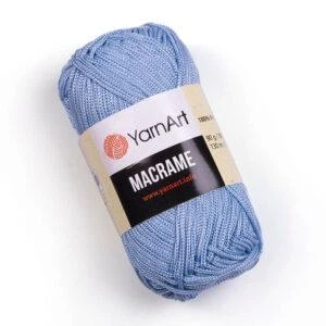 Турецкая пряжа для вязания YarnArt Macrame (макраме)- 133 голубой - Фото 1 Турецкая пряжа для вязания YarnArt Macrame (макраме)- 133 голубой - изображение 1