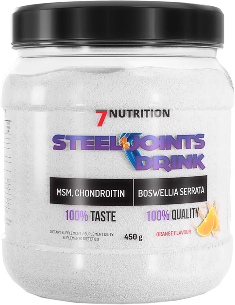 7Nutrition Steel Joints Drink 450 g Jar Orange (5903111089207) - obraz 1