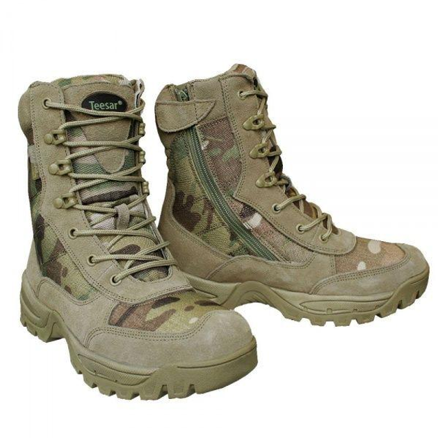 Ботинки тактические демисезонные Multicam Mil-Tec Side zip boots на молнии 12822141 размер 39 - изображение 2