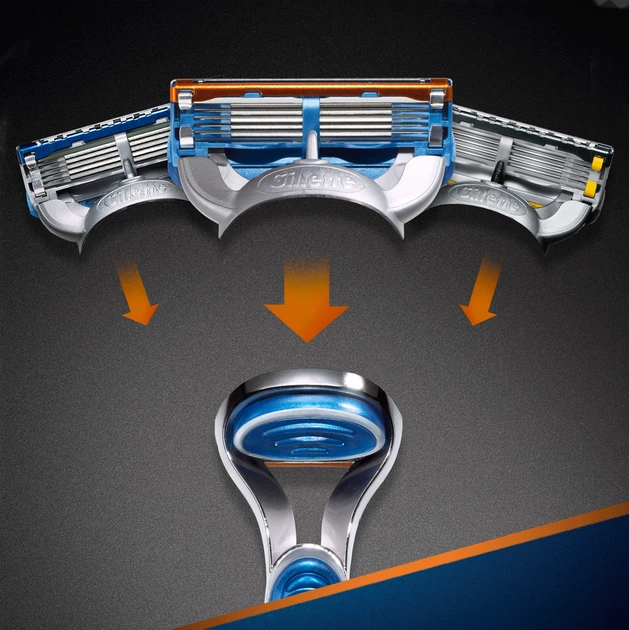 Zestaw wymiennych wkładów do golenia Gillette Fusion5 2 szt (7702018877478) - obraz 5