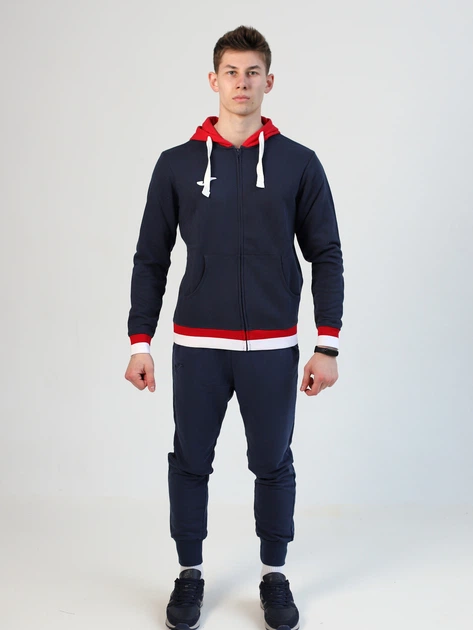 Толстовка на молнии мужская Joma Confort II 101963.336 S Темно-синяя (8424309572006) - изображение 3