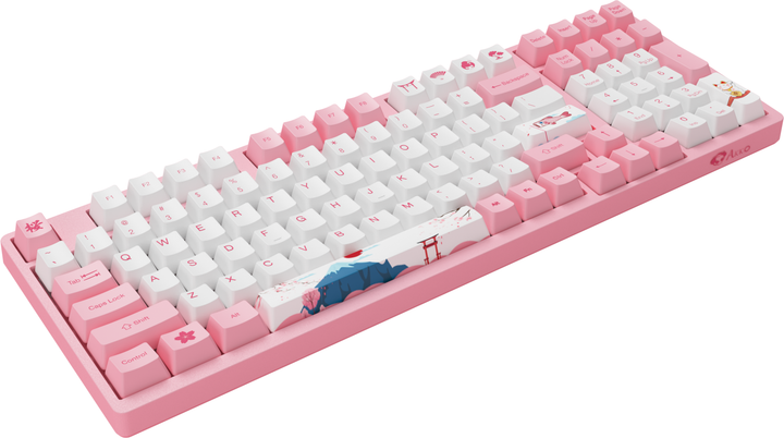 Клавіатура AKKO 3098B World Tour-Tokyo R2 RGB TTC Speed ​​Silver Switch (6925758610834) Pink - зображення 6