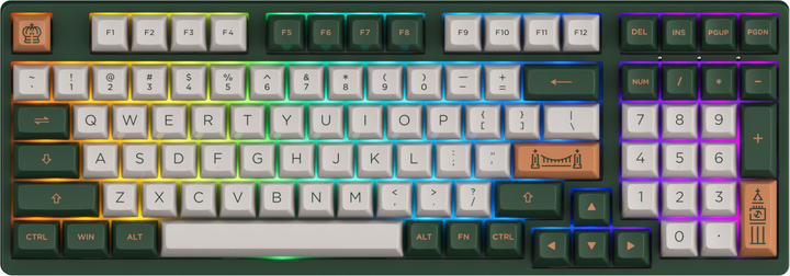 Клавиатура проводная Akko 3098S London CS Jelly Purple RGB USB