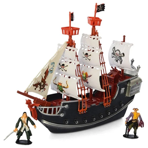 Пиратский корабль игрушка Limo Toy М 0516 C с фигурками и