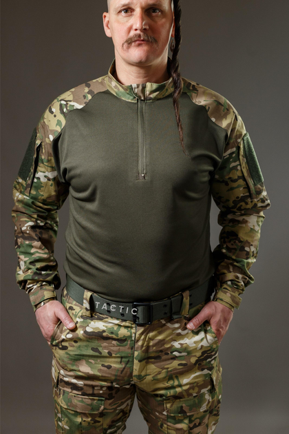 Тактична військова сорочка Убакс (UBACS) з довгим рукавом, мультикам 52 - зображення 1
