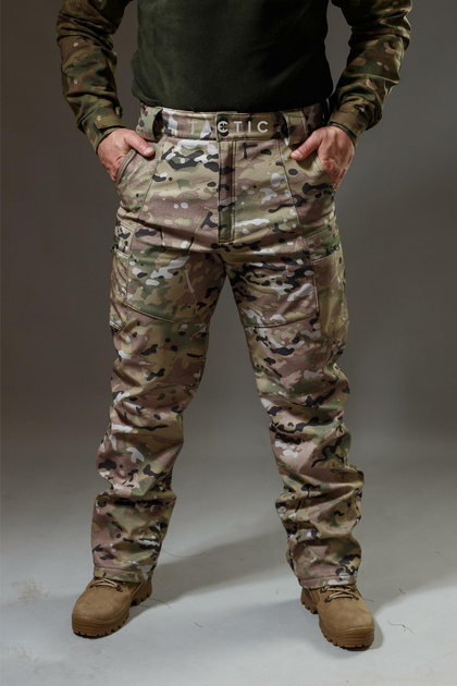 Військові брюки Tactic (тактичні штани) SoftShell Мультикам зимові 54 - изображение 1
