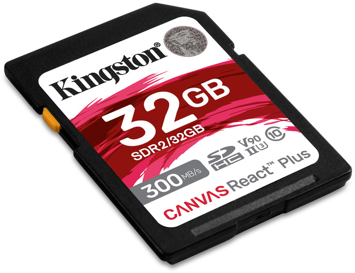 Kingston SDHC 32GB Canvas React Plus Class 10 UHS-II U3 V90 (SDR2/32GB) - зображення 2