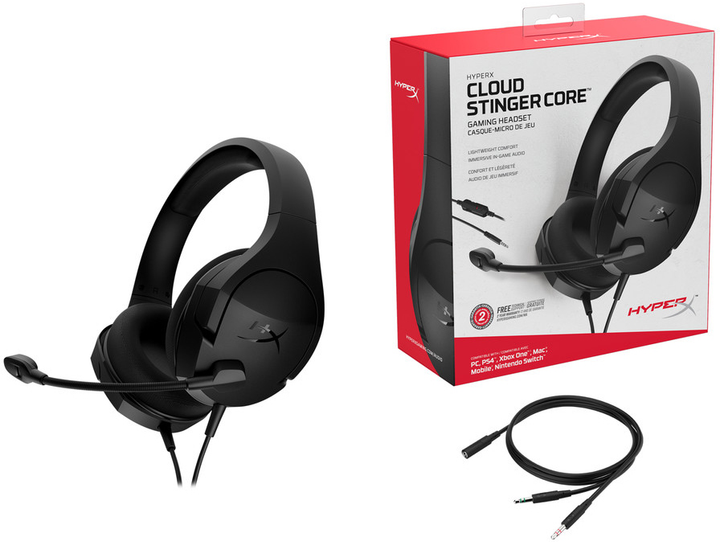 Słuchawki HyperX Cloud Stinger Core PC czarne (HX-HSCSC2-BK/WW / 4P4F4AA) - obraz 7