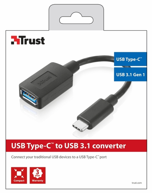 Konwerter Trust Type-C na USB 3.0 (TR20967) - obraz 3