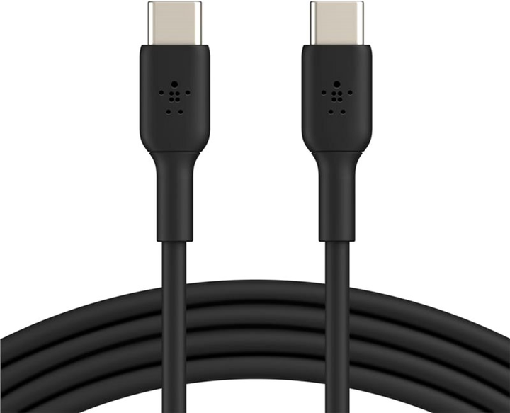 Kabel Belkin USB-C do USB-C PVC 1m Czarny (CAB003BT1MBK) - obraz 1