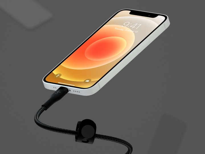 Kabel Belkin W OPLECIE SILIKONOWYM USB-A do Lightning 1m Czarny (CAA010bt1MBK) - obraz 5