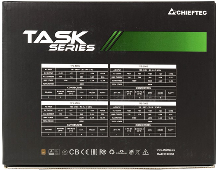 Блок живлення Chieftec Task TPS-700S 700W - зображення 6