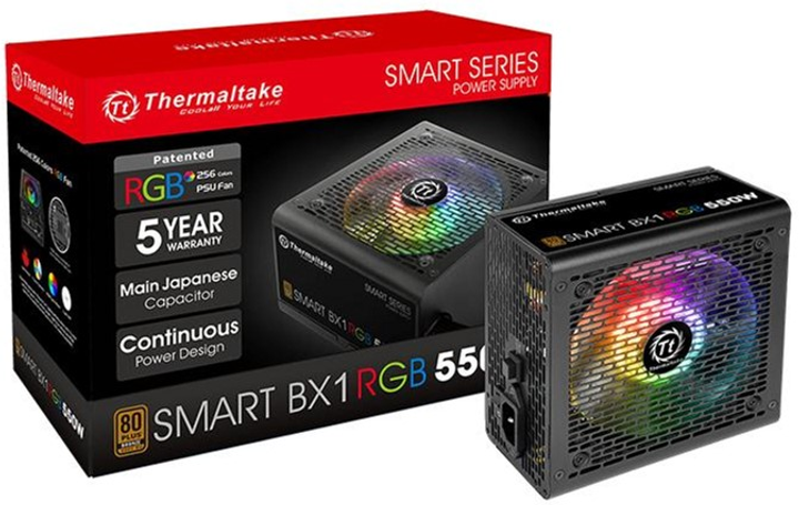 Zasilacz Thermaltake Smart BX1 RGB 550W (PS-SPR-0550NHSABE-1) - obraz 7