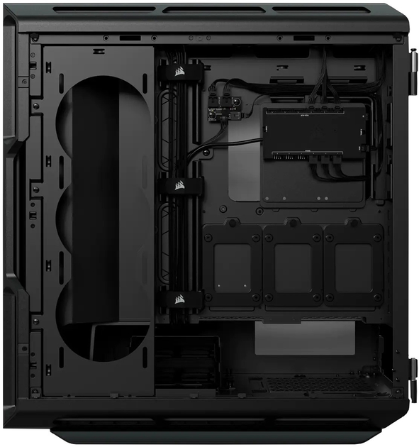 Obudowa ze szkła hartowanego Corsair iCUE 5000T RGB bez zasilacza, czarna (CC-9011230-WW) - obraz 4