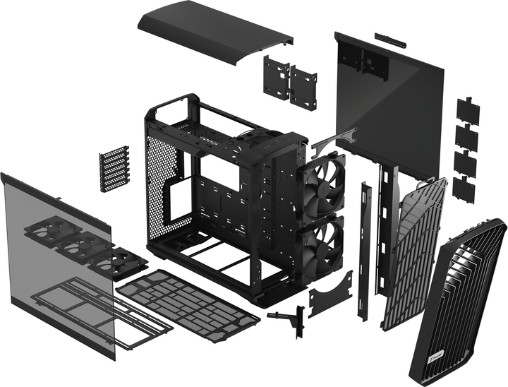Корпус Fractal Design Torrent Black Tempered Glass Light Tint (FD-C-TOR1A-01) - зображення 20