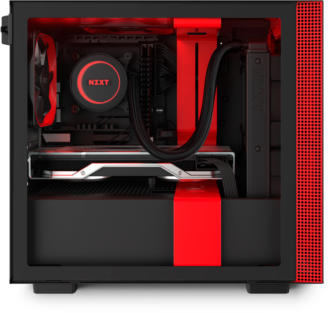 Корпус NZXT H210 Black/Red Chassis (CA-H210B-BR) - зображення 8
