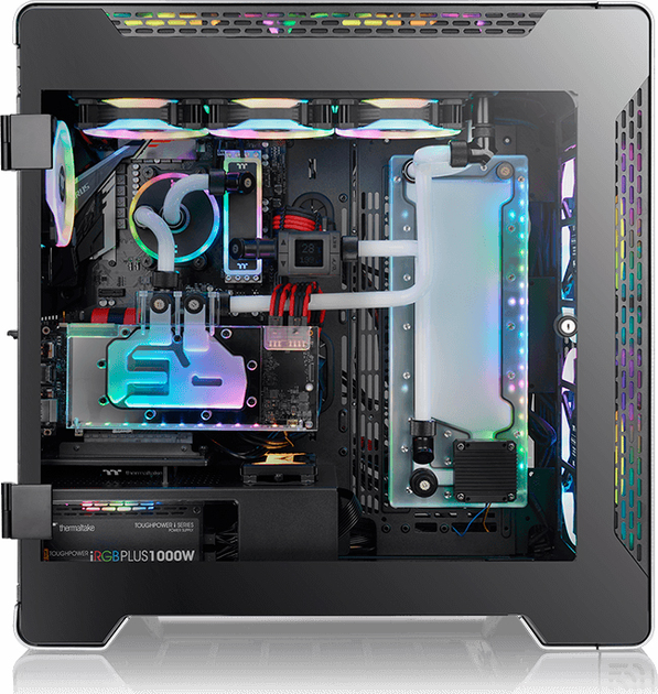 Корпус Thermaltake A700 Aluminum Tempered Glass Black Edition Full Tower Chassis (CA-1O2-00F9WN-00) - зображення 6