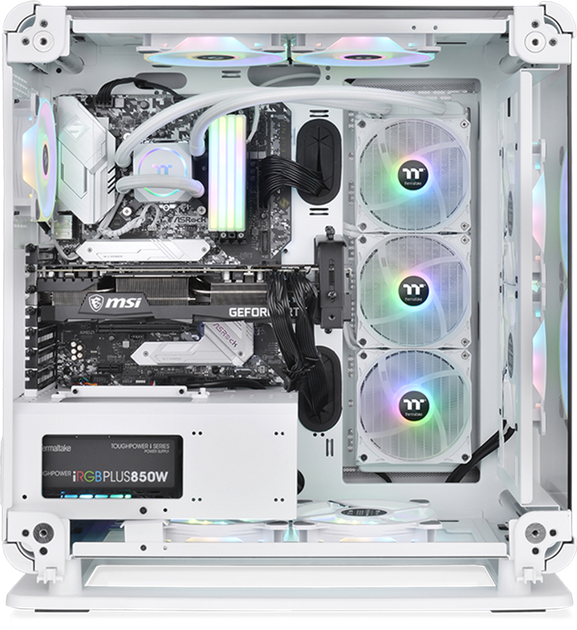 Obudowa Thermaltake Core P6 TG Snow (CA-1V2-00M6WN-00) - obraz 3