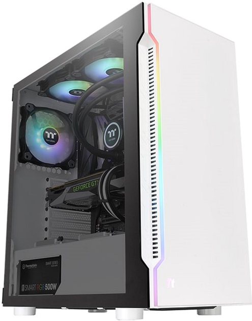 Obudowa Thermaltake H200 TG RGB Snow (CA-1M3-00M6WN-00) - obraz 1